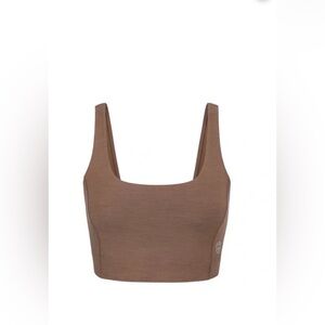 Allbirds Hazy Cocoa Natural Flow Merino Wool Blend Crop Tank Top Size XL NWT